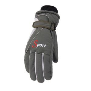Ski Gloves Waterproof Gloves Winter Outdoor Men And Women Snow Skating Snowboarding Windproof Warm Ski Gloves Snow Gloves Winter Gloves W-Blue One Size Z-Gray