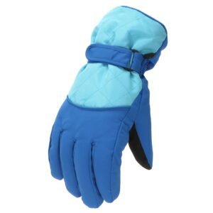 Gloves For Kids Toddler Skis Kids Gloves Winter Gloves Thick Gloves Stretchy Warm Gloves Boys Girls 6-24 Months 10-16 Year AHA2 kids snow gloves Blue