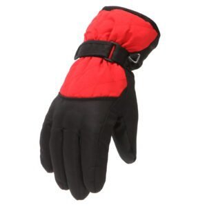 Gloves For Kids Toddler Skis Kids Gloves Winter Gloves Thick Gloves Stretchy Warm Gloves Boys Girls 6-24 Months 10-16 Year AHA2 kids snow gloves Red