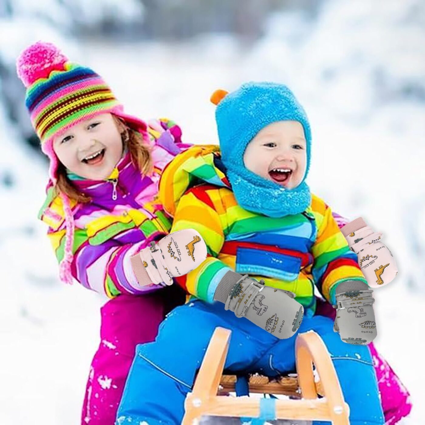 Gloves For Kids Toddler Skis Kids Gloves Winter Gloves Thick Gloves Stretchy Warm Gloves Boys Girls 6-24 Months 4-8 Years AHA5 kids snow gloves Pink 5 Gloves For Kids Toddler Skis Kids Gloves Winter Gloves Thick Gloves Stretchy Warm Gloves Boys Girls 6-24 Months 4-8 Years AHA5 kids snow gloves Pink - image 5