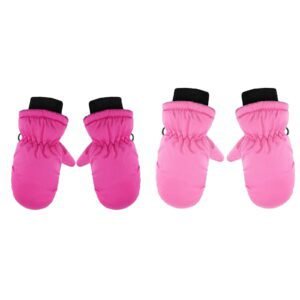 Gloves For Kids Toddler Skis Kids Gloves Winter Gloves Thick Gloves Stretchy Warm Gloves Boys Girls 6-24 Months One Size color-3