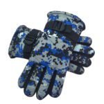 TAIAOJING Kids Winter Snow Ski Gloves Kids Winter Warm Windproof Cold Weather Outdoor Sports Gloves For Boys Girls Snow Gloves Ski Gloves One Size Blue
