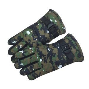 TAIAOJING Kids Winter Snow Ski Gloves Kids Winter Warm Windproof Cold Weather Outdoor Sports Gloves For Boys Girls Snow Gloves Ski Gloves One Size Green