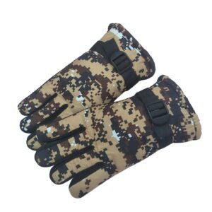TAIAOJING Kids Winter Snow Ski Gloves Kids Winter Warm Windproof Cold Weather Outdoor Sports Gloves For Boys Girls Snow Gloves Ski Gloves One Size Yellow