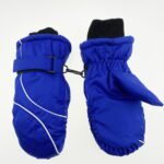 TAIAOJING Kids Winter Snow Ski Gloves Kids Winter Warm Windproof Cold Weather Outdoor Sports Gloves For Boys Girls Snow Gloves Ski Gloves One Size Z4 Blue