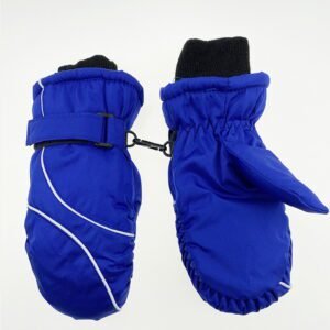 TAIAOJING Kids Winter Snow Ski Gloves Kids Winter Warm Windproof Cold Weather Outdoor Sports Gloves For Boys Girls Snow Gloves Ski Gloves One Size Z4 Blue