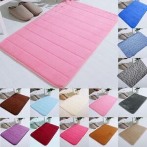 Bathroom Rugs – Ultra Absorbent Non-Slip Floor Bath Mat, Super Soft Shower Mat for Bath Tub, Machine Washable 16×24″ (Brown) #A-Green