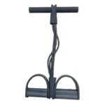 Tyidzon 4 Tube Pedal Ankle Puller, Yoga Pedal Resistance Elastic Pull Rope Fitness Sit-Up Exercise Equipment At Home Gym Arm Abs Leg Stretching Equipment Black