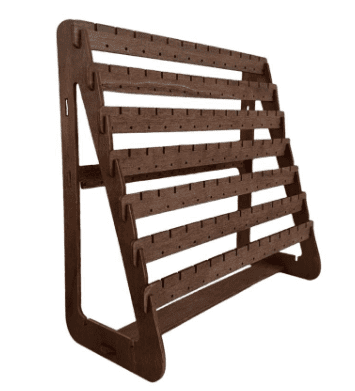 Rack , Earring Display Wood Earring Stand Organizer Stud Earrings Tower Jewelry Organizer Holder for Stud Hook Earrings Organizer Brown 2 Rack , Earring Display Wood Earring Stand Organizer Stud Earrings Tower Jewelry Organizer Holder for Stud Hook Earrings Organizer Brown - image 2