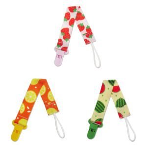 Food Clips , 3Pcs Baby Anti Lost Dummy Pacifier Clips Holder for Boys and Girls Toys Easily Attach to Clothing or Baby and Stay in Place with Adjustable Buckle. As shown