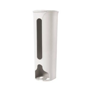 1 Storage Box Grocery Bag Holder Wall Mount Garbage Storage Bag Dispenser Hanging Can with Cover Kitchen Bag Holder Dispenser for Bags One Size B