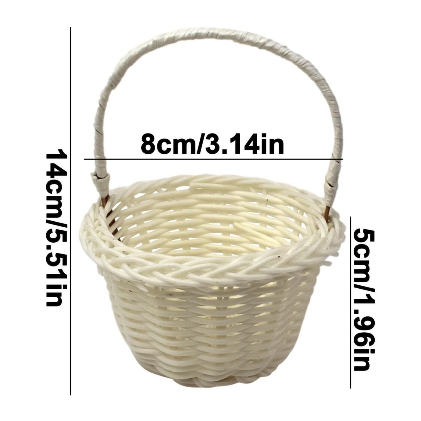 Small Wall-Mounted Kitchen Storage Basket, Hanging Storage Wicker Baskets Wall Mounted Woven Hanging Basket Wicker Small Basket with Handle Wicker Basket with Handle Small Basket Organizer Brown Wedding Flower Basket 4 Small Wall-Mounted Kitchen Storage Basket, Hanging Storage Wicker Baskets Wall Mounted Woven Hanging Basket Wicker Small Basket with Handle Wicker Basket with Handle Small Basket Organizer Brown Wedding Flower Basket - image 4