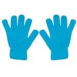 Winter Gloves Warm Strecty Knit Gloves for Men Women- Dark Gray One Size Sky Blue