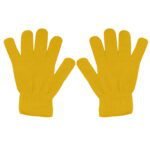 Winter Gloves Warm Strecty Knit Gloves for Men Women- Dark Gray One Size Yellow