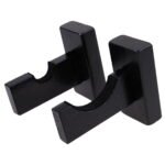 Ortofally Baseball Bat Display Hanger Wall Mounted Horizontal Baseball Bat Holder Hockey Wall Container for Home Office M Black