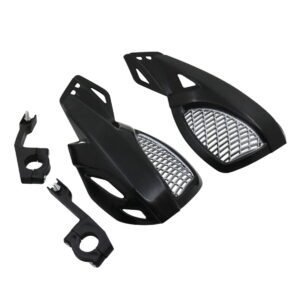 SWETRACE Protect Motorcycle Handlebars Motorbike Handguard Abs White 1 Pair 24.00X12.00X5.00CM Black