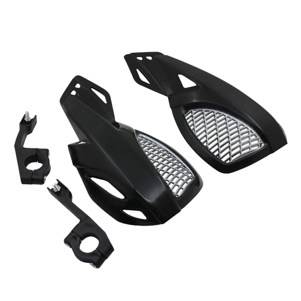 SWETRACE Protect Motorcycle Handlebars Motorbike Handguard Abs White 1 Pair 24.00X12.00X5.00CM Black 1 SWETRACE Protect Motorcycle Handlebars Motorbike Handguard Abs White 1 Pair 24.00X12.00X5.00CM Black