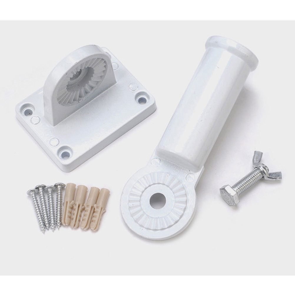 Worgeous Flag Pole Accessories Universal Holder Wall Mount Poles Bridegroom White 5 Worgeous Flag Pole Accessories Universal Holder Wall Mount Poles Bridegroom White - image 5