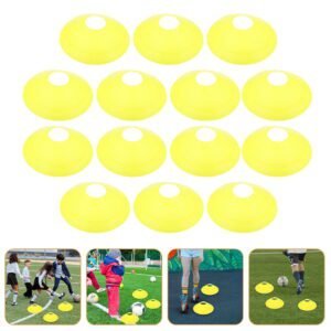 Worgeous 14 Pcs Disc Agile Soccer Cones Training Equipment Child Yellow