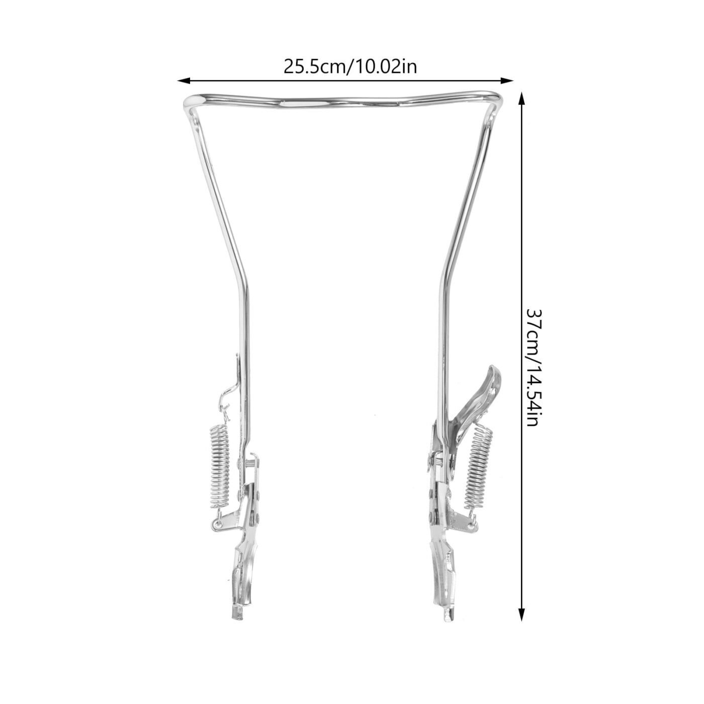 SWETRACE 1Set Steel Silver Double Legged Bike Kickstand for Stable Support Non Slip Feet Quick Adjustment 14.6x10x0.4in 2 SWETRACE 1Set Steel Silver Double Legged Bike Kickstand for Stable Support Non Slip Feet Quick Adjustment 14.6x10x0.4in - image 2