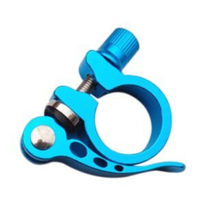 SWETRACE Durable Blue Bike Seatpost Clamp 1Pack for Cycling Quick Release