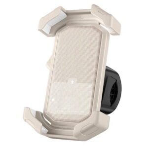 Adjustable Motorcycle Phone Holder With Silicone Protection For Secure Locking Grey
