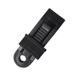 Tarp Clips, Heavy Duty Lock Grip, Reusable Tarp Clamps for for Secures Outdoor Camping, Awnings, Car Covers, Swimming Pool Covers Black