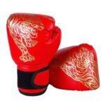 Boxing Gloves, Sportswear Entertainment Performance Accessories2 Pair Boxing Gloves for Beginners , Training and Sparring Kick Boxing Glove Training Glove Set Punching Bag Mitts, Black,Red,Blue(Red) Red