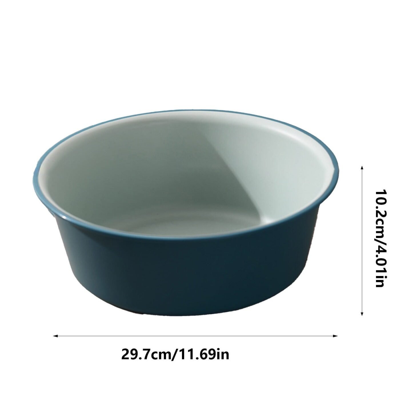 Wide Foot Wash Basin with Two-Color Design, Durable High-Temperature Plastic Washbasin for Laundry and Bathing, 13-Inch Round Shape with Large Capacity, Stable Flat Bottom for Home and Hotel Use B 3 Wide Foot Wash Basin with Two-Color Design, Durable High-Temperature Plastic Washbasin for Laundry and Bathing, 13-Inch Round Shape with Large Capacity, Stable Flat Bottom for Home and Hotel Use B - image 3