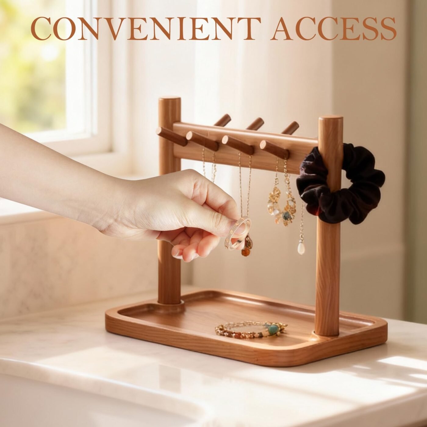 Key holder - Wooden organizer - Key rack - Jewelry holder - Desk organizer - Key tray - Storage tray - Necklace holder - Hall organizer - Home accessories - Jewelry rack - Storage - Display - 1 piece 3 Key holder – Wooden organizer – Key rack – Jewelry holder – Desk organizer – Key tray – Storage tray – Necklace holder – Hall organizer – Home accessories – Jewelry rack – Storage – Display – 1 piece - image 3