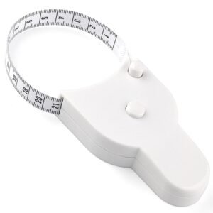 Measuring Tape – Body Measuring Tape – Circumference Measurement – Losing Weight – Waist Measurement – Fitness Accessories – Centimeter – Tailor’s Tape – Roll-up – Body Measurement – Muscle Mass – Waist Circumference – Measuring Tape – White – 1 Piece
