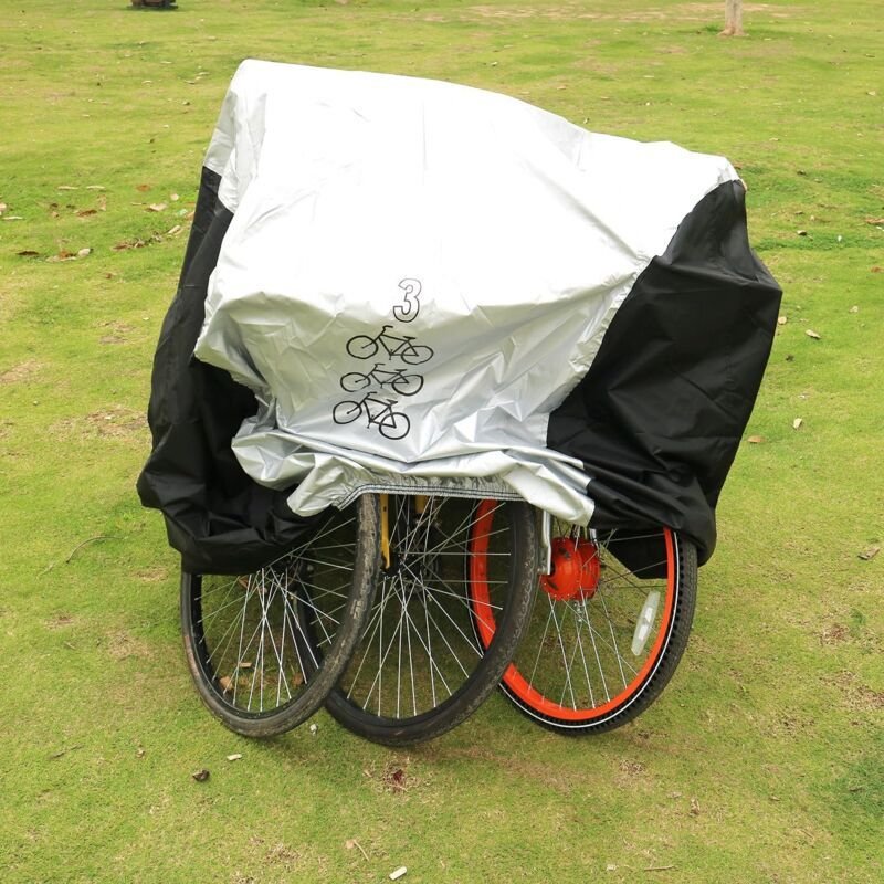 Bike Cover Waterproof 210T Nylon for 2 to 3 Bikes UV Resistant 2 Bike Cover Waterproof 210T Nylon for 2 to 3 Bikes UV Resistant - image 2