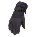 2T Gloves Kids Waterproof Gloves Kids Gloves Winter Gloves Thick Gloves Stretchy Warm Gloves Boys Girls 6-11 Year AHA2 kids snow gloves Black