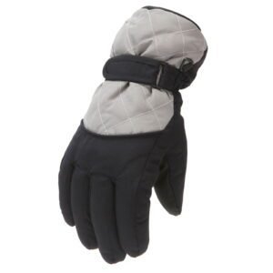 2T Gloves Kids Waterproof Gloves Kids Gloves Winter Gloves Thick Gloves Stretchy Warm Gloves Boys Girls 6-11 Year 10-16 Year AHA2 kids snow gloves Grey