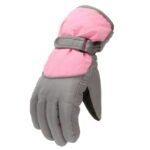 2T Gloves Kids Waterproof Gloves Kids Gloves Winter Gloves Thick Gloves Stretchy Warm Gloves Boys Girls 6-11 Year 10-16 Year AHA2 kids snow gloves Pink