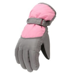 2T Gloves Kids Waterproof Gloves Kids Gloves Winter Gloves Thick Gloves Stretchy Warm Gloves Boys Girls 6-11 Year 10-16 Year AHA2 kids snow gloves Pink