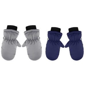 2T Gloves Kids Waterproof Gloves Kids Gloves Winter Gloves Thick Gloves Stretchy Warm Gloves Boys Girls 6-11 Year One Size color-9