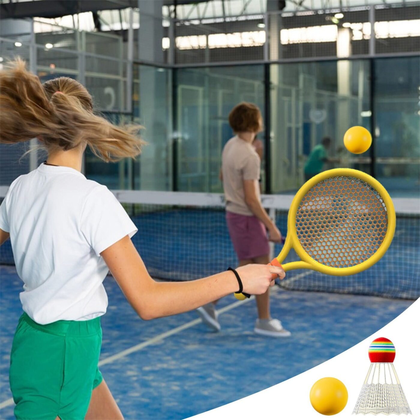 Kids Badminton & Tennis Set - Racket Family Sports Gift with Balls, Lightweight Beginner Gear for Ages 6-12, Indoor/Outdoor Play Red 5 Kids Badminton & Tennis Set – Racket Family Sports Gift with Balls, Lightweight Beginner Gear for Ages 6-12, Indoor/Outdoor Play Red - image 5