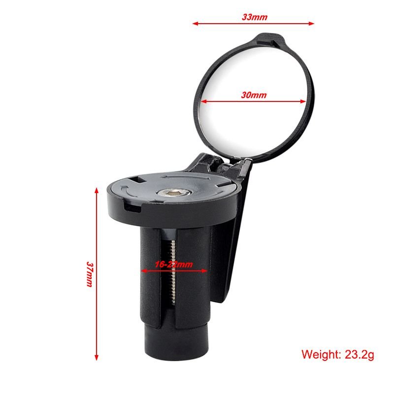 Bike Bar End Rear View Mirror 2 Pack - Adjustable HD Convex Glass Rearview Mirror for Road Bike Drop Bar End or Handlebar End of Mountain Bike, Bicycles, Scooters 4 Bike Bar End Rear View Mirror 2 Pack – Adjustable HD Convex Glass Rearview Mirror for Road Bike Drop Bar End or Handlebar End of Mountain Bike, Bicycles, Scooters - image 4