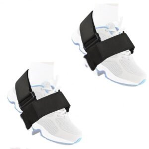 Original Dumbbell Foot Attachment, Tibialis Trainer, Adjustable Ankle Weights, Ankle Straps for Weight Lifting, Leg Workouts at Home for Hip, Shin Splint, （black a pair）
