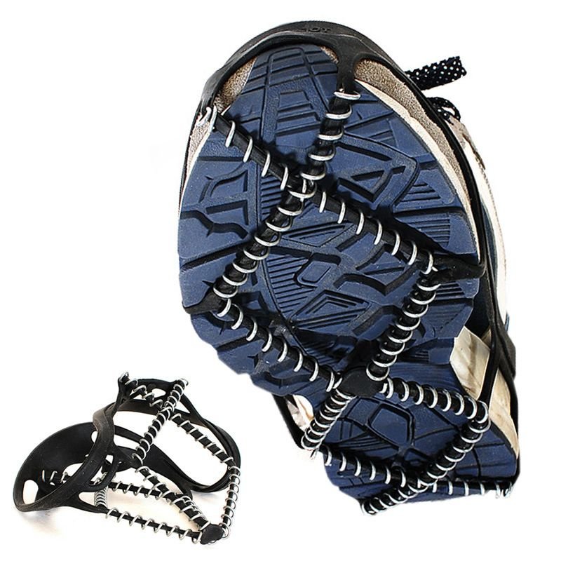 Ice Cleats, Highly Elastic Traction Cleats Grippers Anti Slip Walk Traction Cleats for Hiking Walking on Snow and Ice 1 Ice Cleats, Highly Elastic Traction Cleats Grippers Anti Slip Walk Traction Cleats for Hiking Walking on Snow and Ice