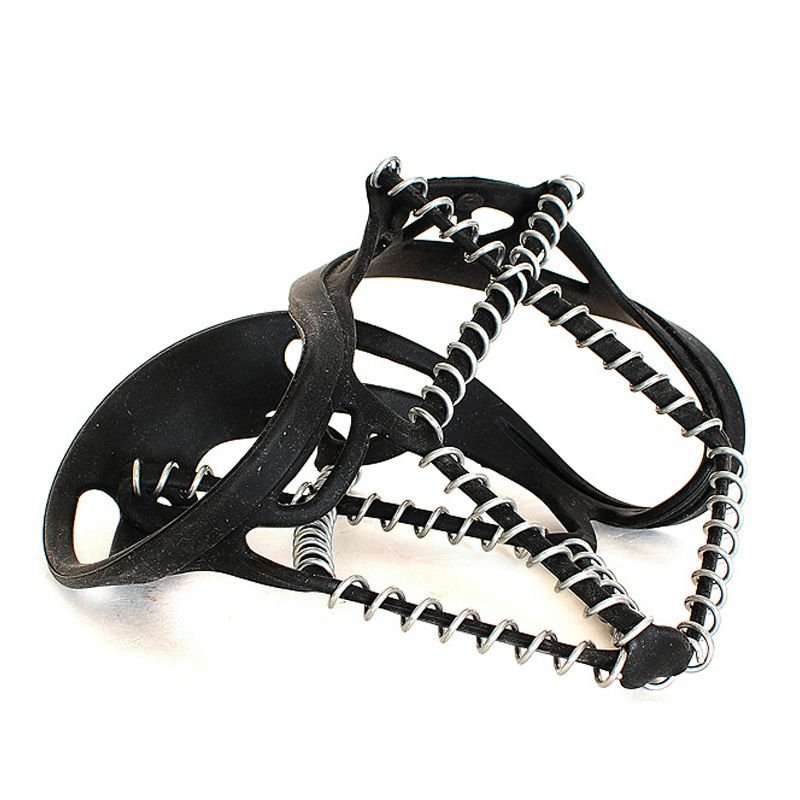 Ice Cleats, Highly Elastic Traction Cleats Grippers Anti Slip Walk Traction Cleats for Hiking Walking on Snow and Ice 3 Ice Cleats, Highly Elastic Traction Cleats Grippers Anti Slip Walk Traction Cleats for Hiking Walking on Snow and Ice - image 3
