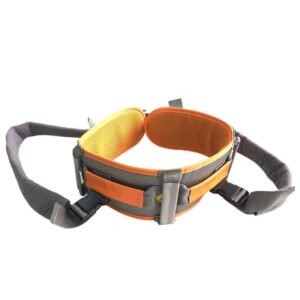 Upgraded Buckle Gait Belt with Detachable Leg Straps Medical Transfer Belt Lift Belt for Elderly & Disabled Stairlift Patients Senior Walking Assistance Disability Aids (Orange)