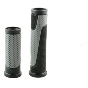 Lightweight Bicycle Grips – 125mm & 90mm, Inner diameter 22mmAnti-Slip, Suitable for Mountain Bikes(black gray)