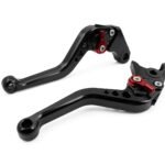 Short Brake and Clutch Levers for, Motorcycle levers-Black，Motorcycle short handle Suitable for MT07 MT09 2013-2021 MT07/Tracker MT09（15cn)
