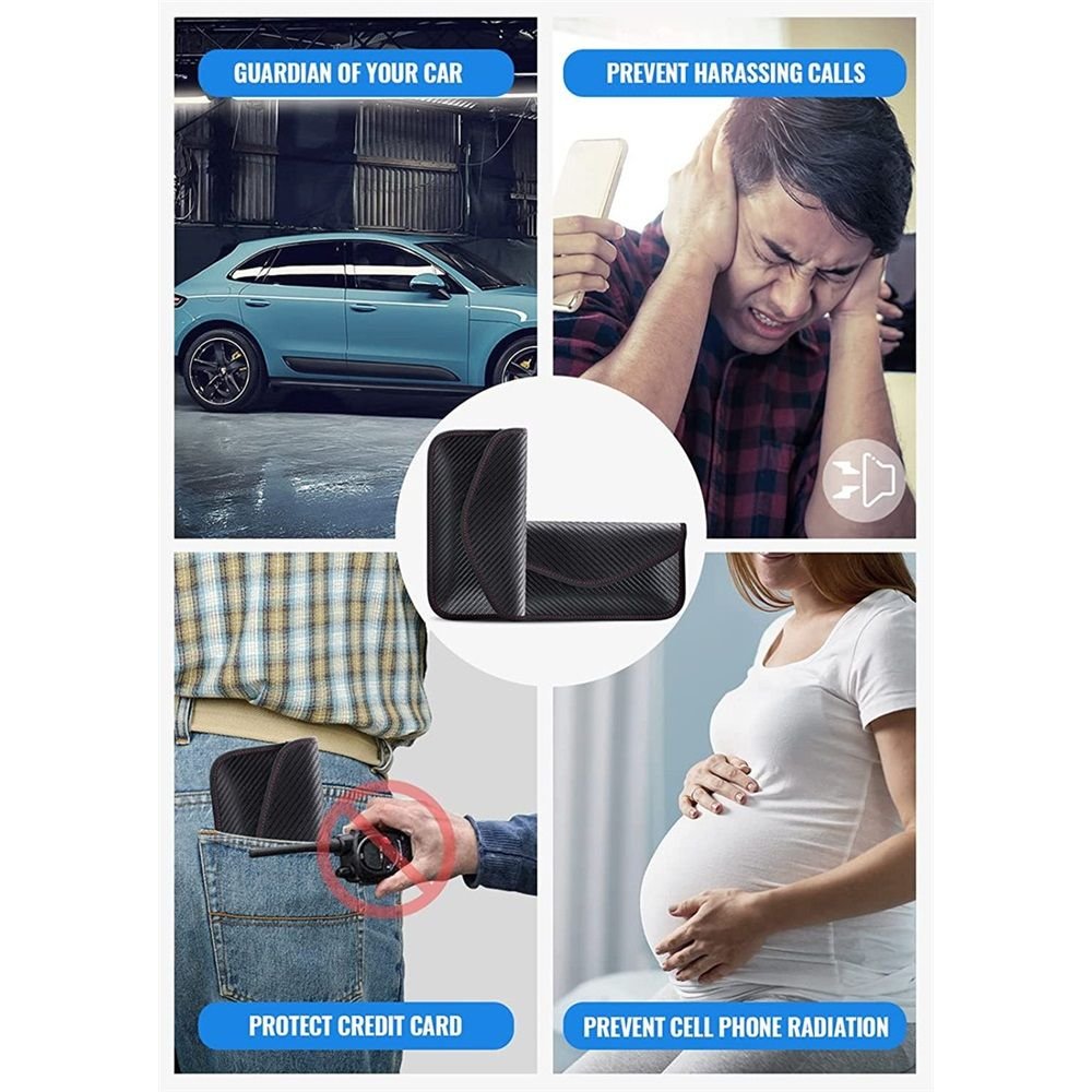 Pouch for Car Keys, Car RFID Signal Blocking Holder, Key Fob Protector, Key fob cage Block Signal Anti-Theft Fob Case (2 Pack) 5 Pouch for Car Keys, Car RFID Signal Blocking Holder, Key Fob Protector, Key fob cage Block Signal Anti-Theft Fob Case (2 Pack) - image 5