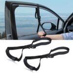 4Pack Car Grab Handle Adjustable Standing Aid Safety Handle Portable Vehicle Support Grab Bar Nylon Grip Handle Mobility Assist Device (Black)