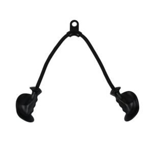 Tricep Rope with Ergonomic Handles, 32 Inch Tricep Pull Down Rope for Cable Machine, Pulley System, Triceps Rope Cable Attachment for Gym, Home
