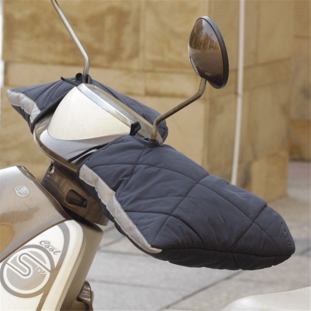 Motorcycle Handlebar Muffs Gloves Riding Cycling Mittens for Scooter E-Bike Snowmobile Cold Weather Waterproof Windproof Thermal Gloves (With reflective strip) 2 Motorcycle Handlebar Muffs Gloves Riding Cycling Mittens for Scooter E-Bike Snowmobile Cold Weather Waterproof Windproof Thermal Gloves (With reflective strip) - image 2