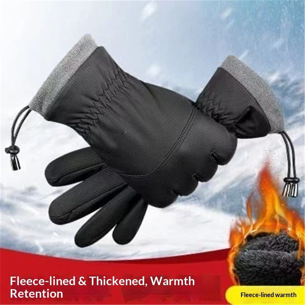 Winter Waterproof Ski Gloves, Snowboarding Touchscreen Snow Cycling Running Gloves for Boys Girls(black) 3 Winter Waterproof Ski Gloves, Snowboarding Touchscreen Snow Cycling Running Gloves for Boys Girls(black) - image 3